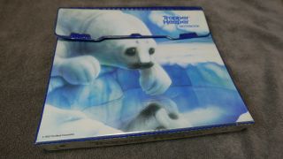 Vintage Trapper Keeper Mead 90s Baby Seal Arctic Blue