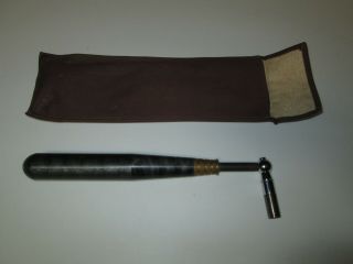 Vintage Apsco Piano Tuning Tool With Storage Pouch