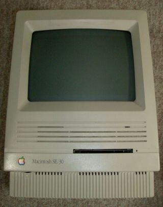 Macintosh Se/30 M5119 With 10baset Ethernet Card & Carrying Bag - For Parts/repair
