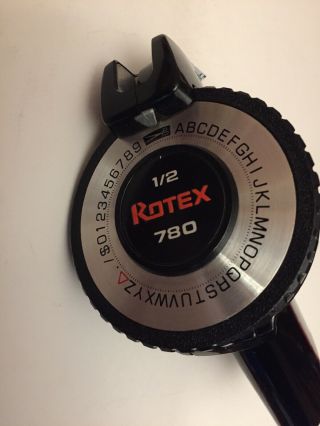 Vintage Rotex 780 Pressure Label Maker Organize Like Grandma