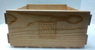 Vintage Napa Valley Box Co.  50 CD Wooden Storage & Display Box Rack Crate 4