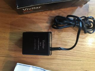 Vtg Vivitar SB - 6 AC Adapter For Electronic Flash 110 VAC IOB GC 3