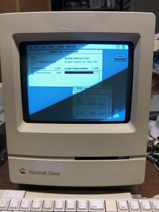 Apple Macintosh Classic Computer M1420 - RECAPPED LOGIC BOARD & ANALOG BOARD 4