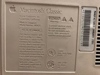Apple Macintosh Classic Computer M1420 - RECAPPED LOGIC BOARD & ANALOG BOARD 5