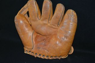 Vintage 1940 ' s DRAPER MAYNARD D&M DG36 Roy Weatherly Model Baseball Glove RH 3