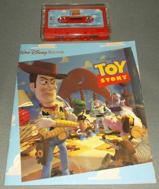 Vintage Walt Disney Records Toy Story Book & Cassette Read Along 1995