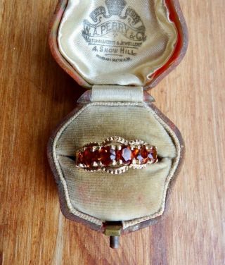 Vintage 9ct Gold Ring,  Engagement Statement,  Art Deco Ornate Style,  Orange