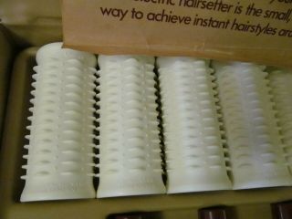 VIntage CLAIROL SET - A - WAY Travel Hairsetter Hot Rollers Curlers Case 4