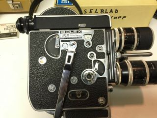 Bolex H16 Mm Movie Camera - Shape With Extra Lenses Case,