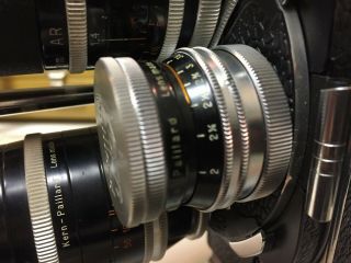 Bolex H16 mm Movie Camera - Shape with Extra Lenses Case, 5