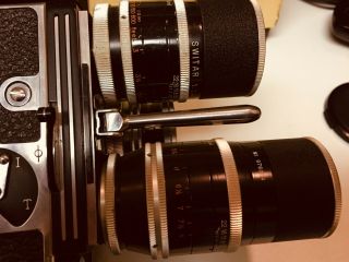 Bolex H16 mm Movie Camera - Shape with Extra Lenses Case, 7