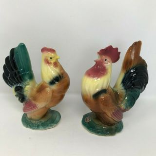 Vintage Hen,  Rooster,  Chickens By Royal Copley