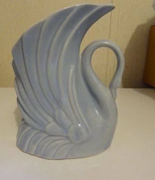 Vintage Niloak Blue Swan Vase From 40 