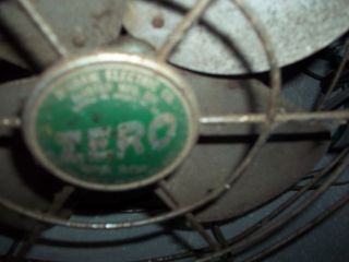 Vintage Zero Metal Cage Fan Mcgraw Edison Model 1250r Wall Mount / Desktop