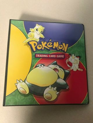 Vintage Pokemon Card Collect Binder Album Protector - Comes With 10 Sheets
