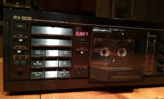Nakamichi RX - 505,  3 head cassette deck,  serviced,  upgraded,  Nichicon MUSE caps. 2