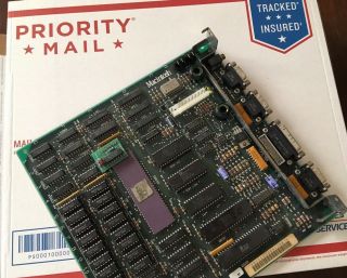 Macintosh 128k Apple Model M0001 Logic Board 128k Chips Installed Seated Ram