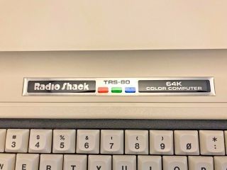 Tandy Radio Shack TRS - 80 64K Color Computer 2 (CoCo 2) W/ Adapter 3