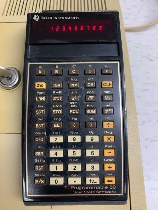 Calculator - VINTAGE - TEXAS INSTRUMENT - TI PROGRAMMABLE 59 - WITH PRINTER 2