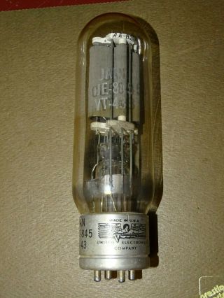 United Type JAN CUE 845 (VT - 43) Audio Output Tube,  on Amplitrex 3