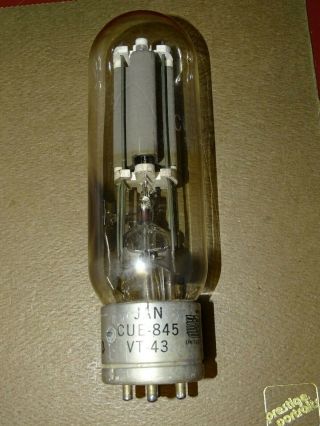 United Type JAN CUE 845 (VT - 43) Audio Output Tube,  on Amplitrex 4