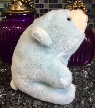 Vintage 9” Gund 2170 Snuffles Baby Blue Teddy Bear Plush Stuffed Soft Toy Xlnt
