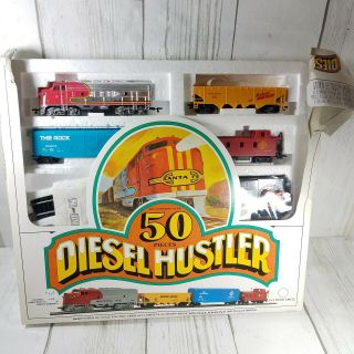 Vintage Bachmann Diesel Hustler Santa Fe Ho Scale Electric Train Set