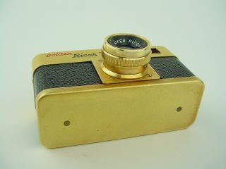 Golden Steky (Ricoh 16) Subminiature Camera with Metal Box & case 4