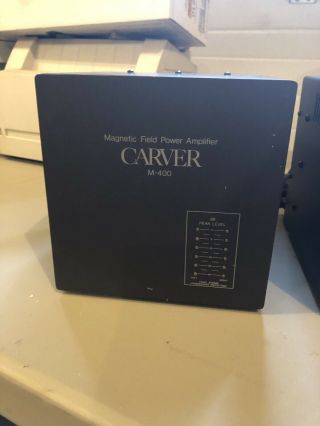 Coveted Carver M - 400 Cube Amps 3