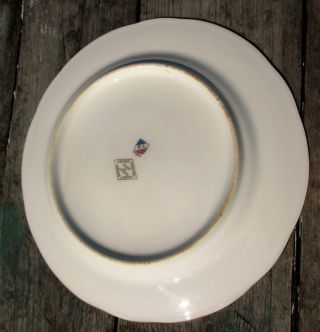 French Vintage Emaux De Limoges Porcelain Plate France Marked Partridges Birds 4