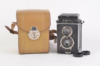 Rolleiflex K1 611 Tlr Camera W/75mm F4.  5 Tessar,  Early Model,  Well,  W/case