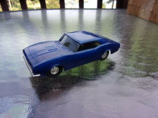 Dark Blue Eldon Chevrolet Camaro 1/32 Scale Slot Car Vintage 1960s 1