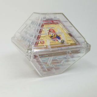 Vintage 1997 Nintendo Mario Bros.  Decagon Ball Maze Handheld Toy Applause
