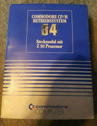 Rare German Commodore Cp/m Cartridge - Nmib Take A L@@k