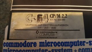 RARE GERMAN Commodore CP/M cartridge - NMIB Take a L@@K 4