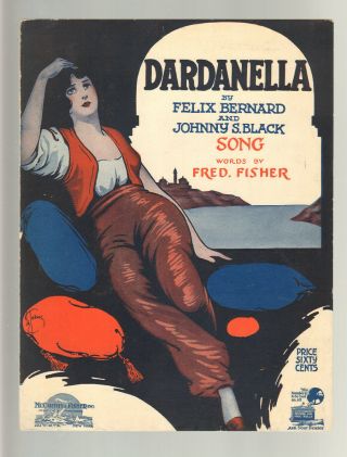 Dardanella 1919 Pretty Girl Song Vintage Sheet Music Q27