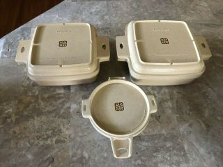 Vintage Littonware 6 Piece Microwave Dishware Dish Set With Lids