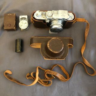 Leica Iiif With Summitar Collapsible 50mm F2 And Light Meter