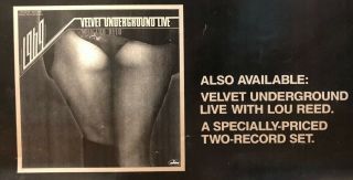 Velvet Underground Classics Promo Poster Vintage PP 625 Lou Reed Andy Warhol VG 5