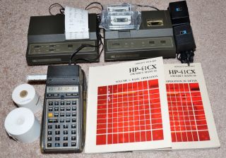 Hewlett - Packard Hp 41cx Calculator W/ C/r,  Hp 82160 / 1 / 2a,  90dw