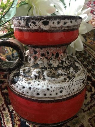 Mid - Century Vintage West German Pottery Vase 4