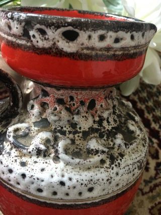 Mid - Century Vintage West German Pottery Vase 5