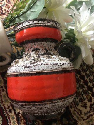 Mid - Century Vintage West German Pottery Vase 6