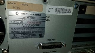 Commodore Amiga 3000 Computer 1mb RAM 5