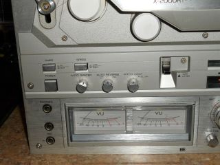 Teac X - 2000r Auto Reverse Open Reel Silver Deck,  All Functions work,  Serviced 5