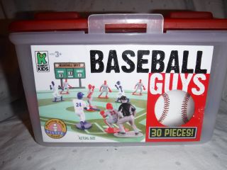 Kaskey Kids Baseball Guys 26 Figures And 28 " X28 " Mat Iparenting Toy Vintage