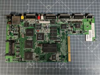 Amiga 1200 Motherboard.  Rev 1d.  Just Recapped With Poly.