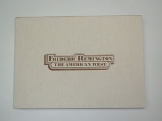 Vintage Frederic Remington " The American West " Volair Limited Edition W Slipcase