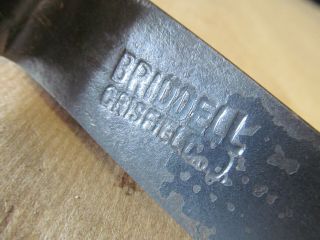 Vintage Briddell Crisfield Wood Handled Flat Steel Pry Bar 3