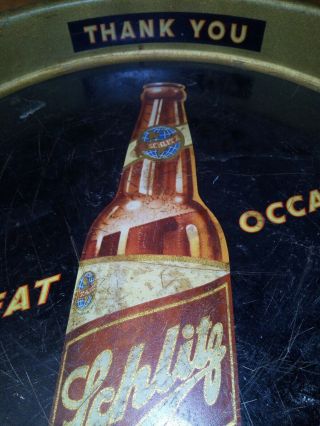 Schlitz metal vintage beer tray the beer that made Milwaukee famous 13 
